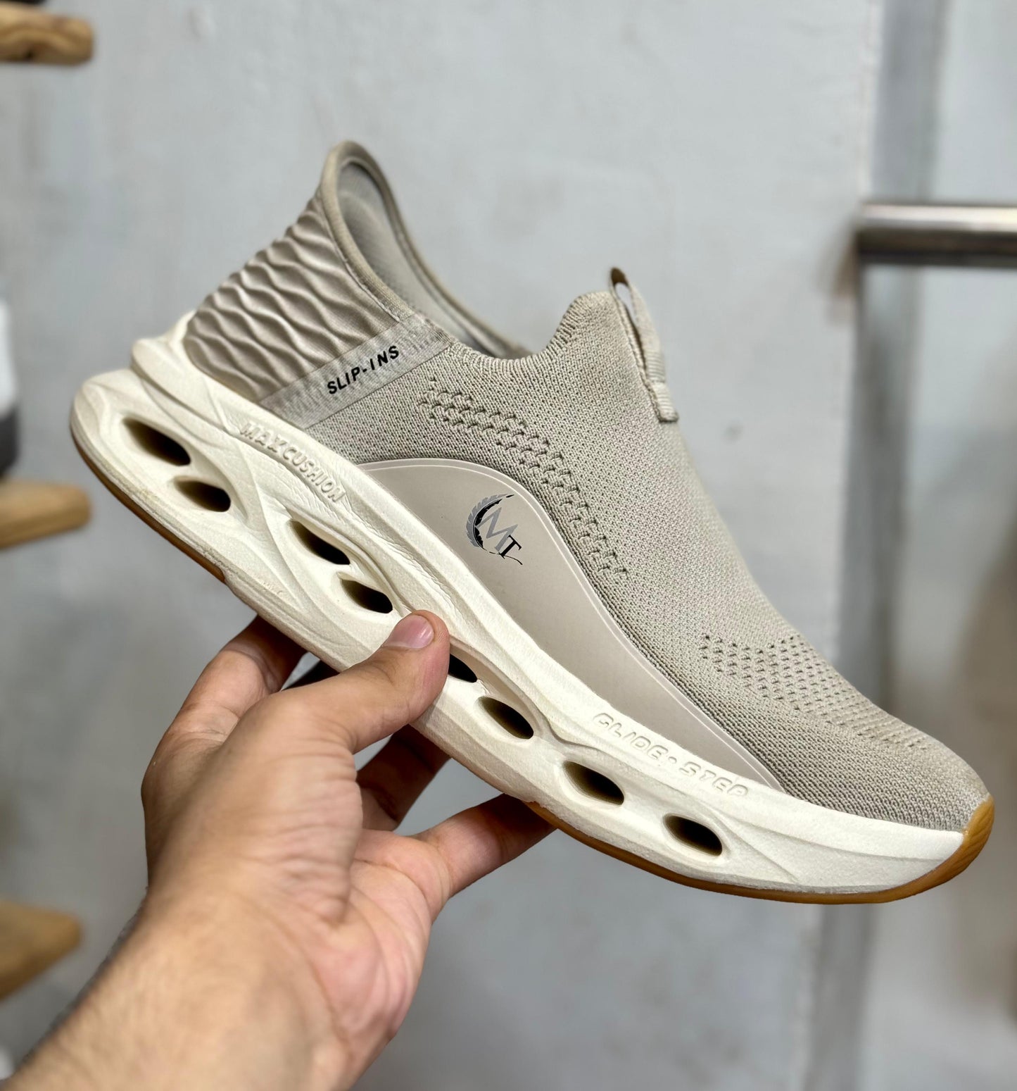 Skechers AirFlex Runners – Khaki | Premium Quality (Made in Vietnam)