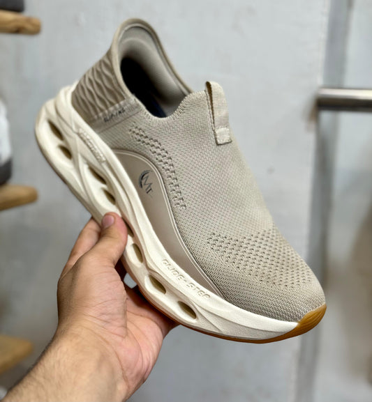 Skechers AirFlex Runners – Khaki | Premium Quality (Made in Vietnam)