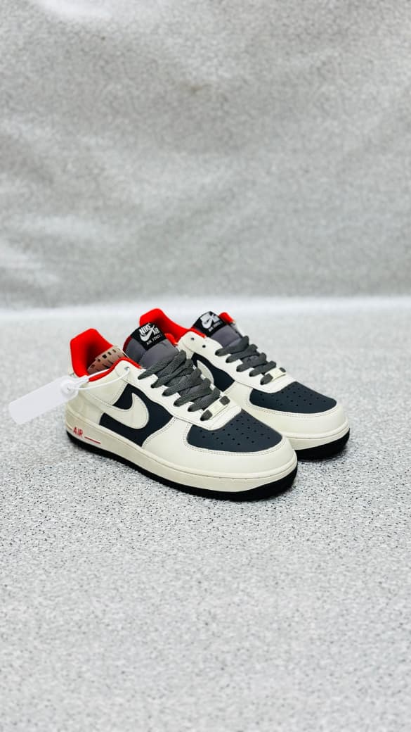 Air Force 1 Off-White, Navy & Red Sneakers (Imported AAA Grade Quality – Made in Vietnam)