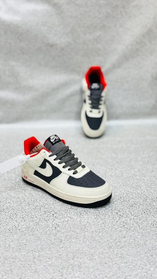 Air Force 1 Off-White, Navy & Red Sneakers (Imported AAA Grade Quality – Made in Vietnam)