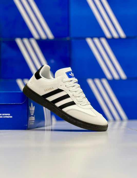 OG Samba Sneakers-White with Black Strips
