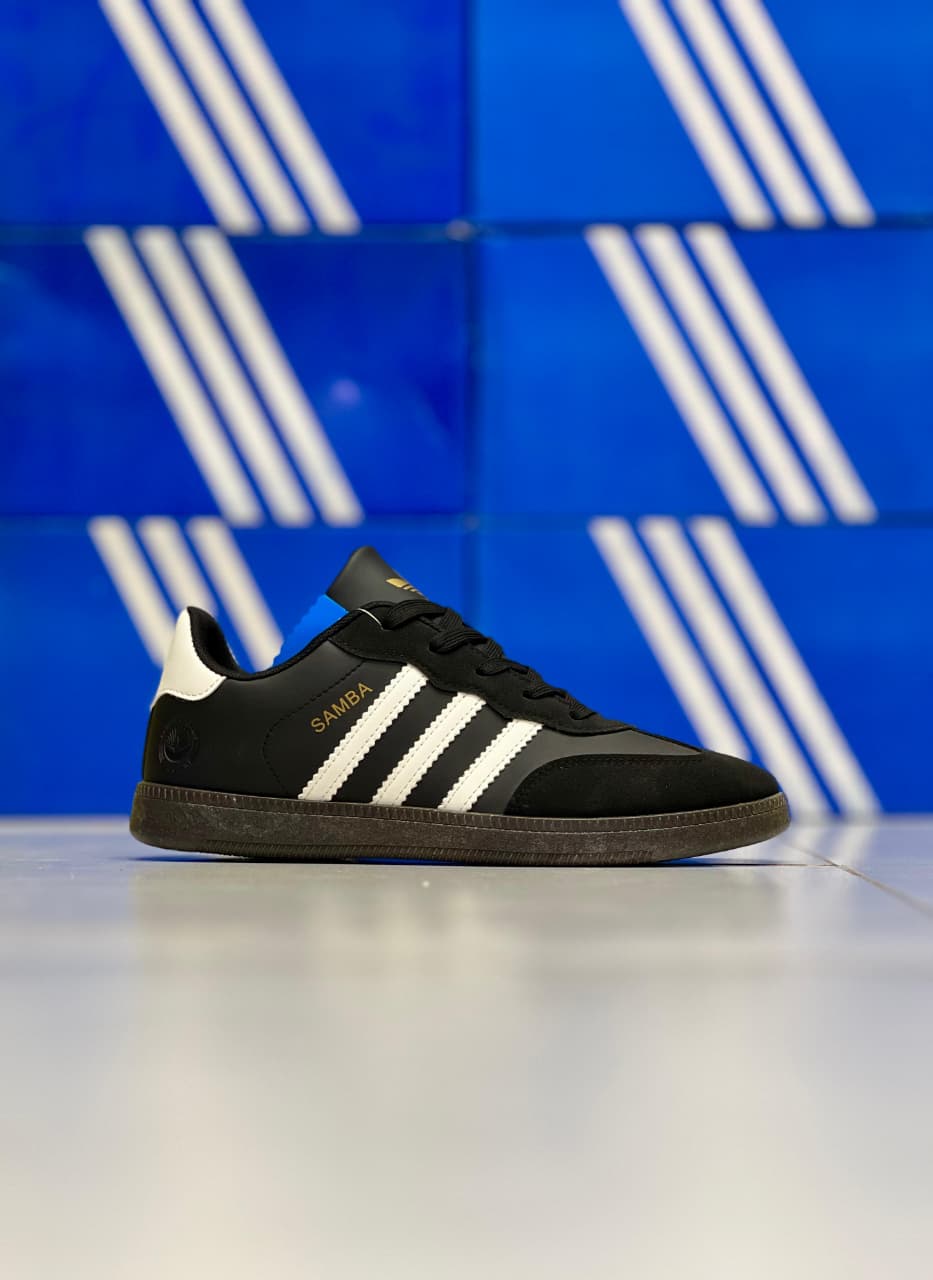 OG Samba Sneakers-Black with White Strips
