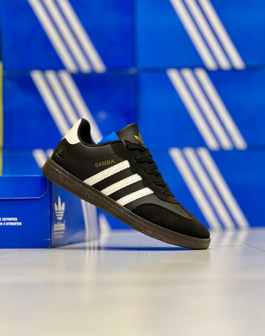 OG Samba Sneakers-Black with White Strips