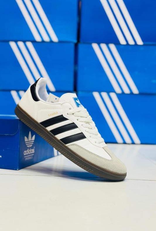 OG Samba Sneakers-White with Black Strips || Imported (Made in Vietnam)