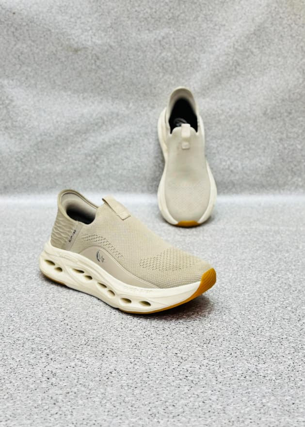 Skechers AirFlex Runners – Beige | Premium Quality (Made in Vietnam)
