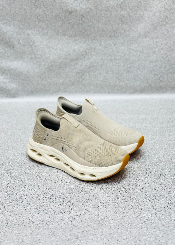 Skechers AirFlex Runners – Beige | Premium Quality (Made in Vietnam)