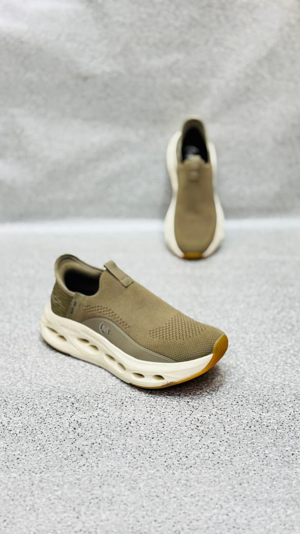 Skechers AirFlex Runners – Olive Green | Premium Quality (Made in Vietnam)